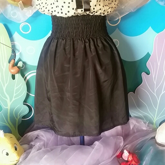 Cream and black Polka-dot satin dress - Picture 6 of 7